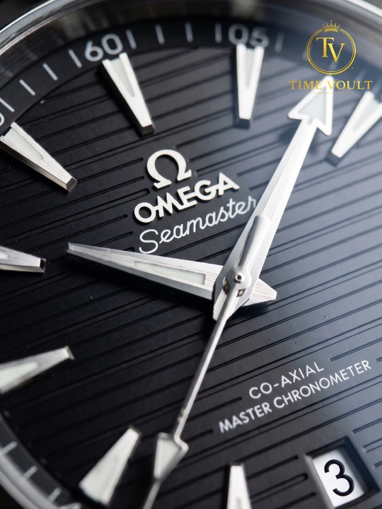 Omega Aqua Terra Automatic механические часы с автоподзаводом, каучуковый ремешок