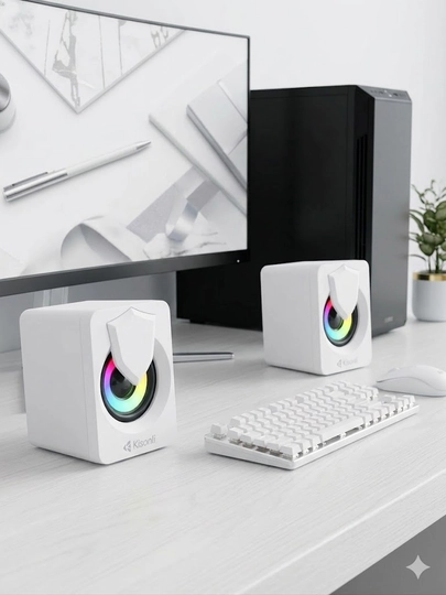 Мини колонки Kisonli – USB 2.0 стерео динамики для компьютера и ноутбука