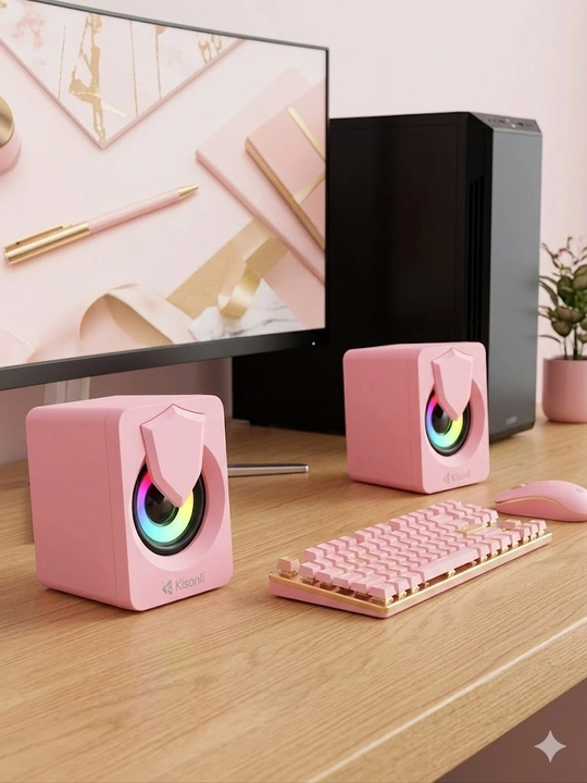 Мини колонки Kisonli – USB 2.0 стерео динамики для компьютера и ноутбука