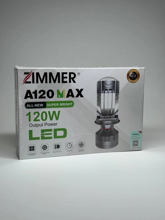 ZIMMER A120 MAX LED H4 avtomobil lampasi, 120W, 6000K