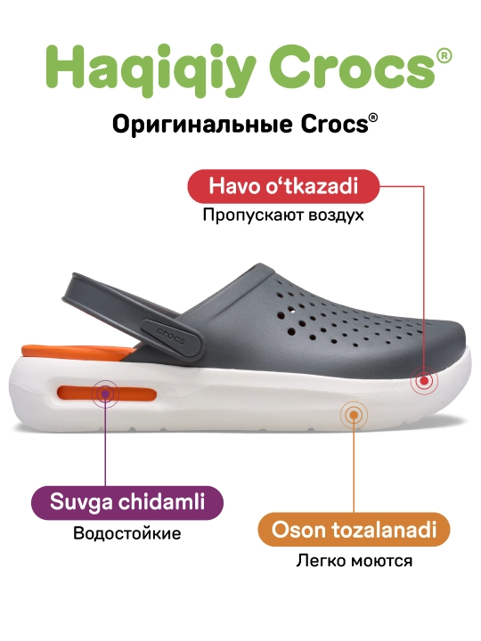 Клоги Crocs Adult InMotion Clog 209964/212043, для женщин и мужчин