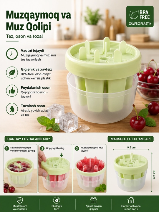 Muzqaymoq uchun qolip, muzqaymoq, qolip - 