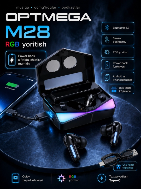 Simsiz Naushniklar APods Pro, pods 3, pro 5, max, M10, AIR 31 - 