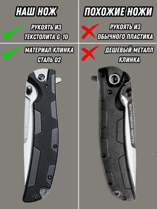 Buklanadigan universal pichoq, zanglamaydigan po'lat, ixcham, pichoq-spinner sayyohlik