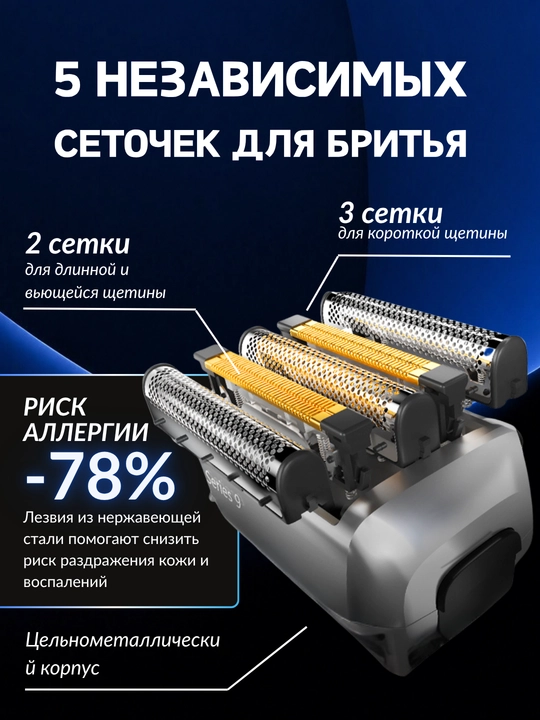 Сменная насадка для электробритвы Homix, совместимая с S9 Pro