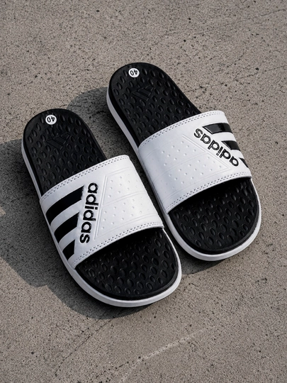 Мужские шлёпанцы Adidas slide sandals — ABBI-ADIDAS-БЕЛЫЙ-44