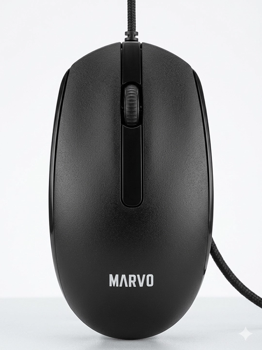 Marvo MS003 Qora / Oq 1000DPI ofis USB simli sichqonchasi MS003BK MS003WH - 