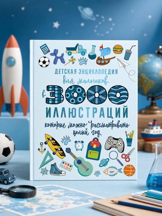 Bolalar ensiklopediyasi o'g'il bolalar uchun 3000 ta rasmdan iborat - 