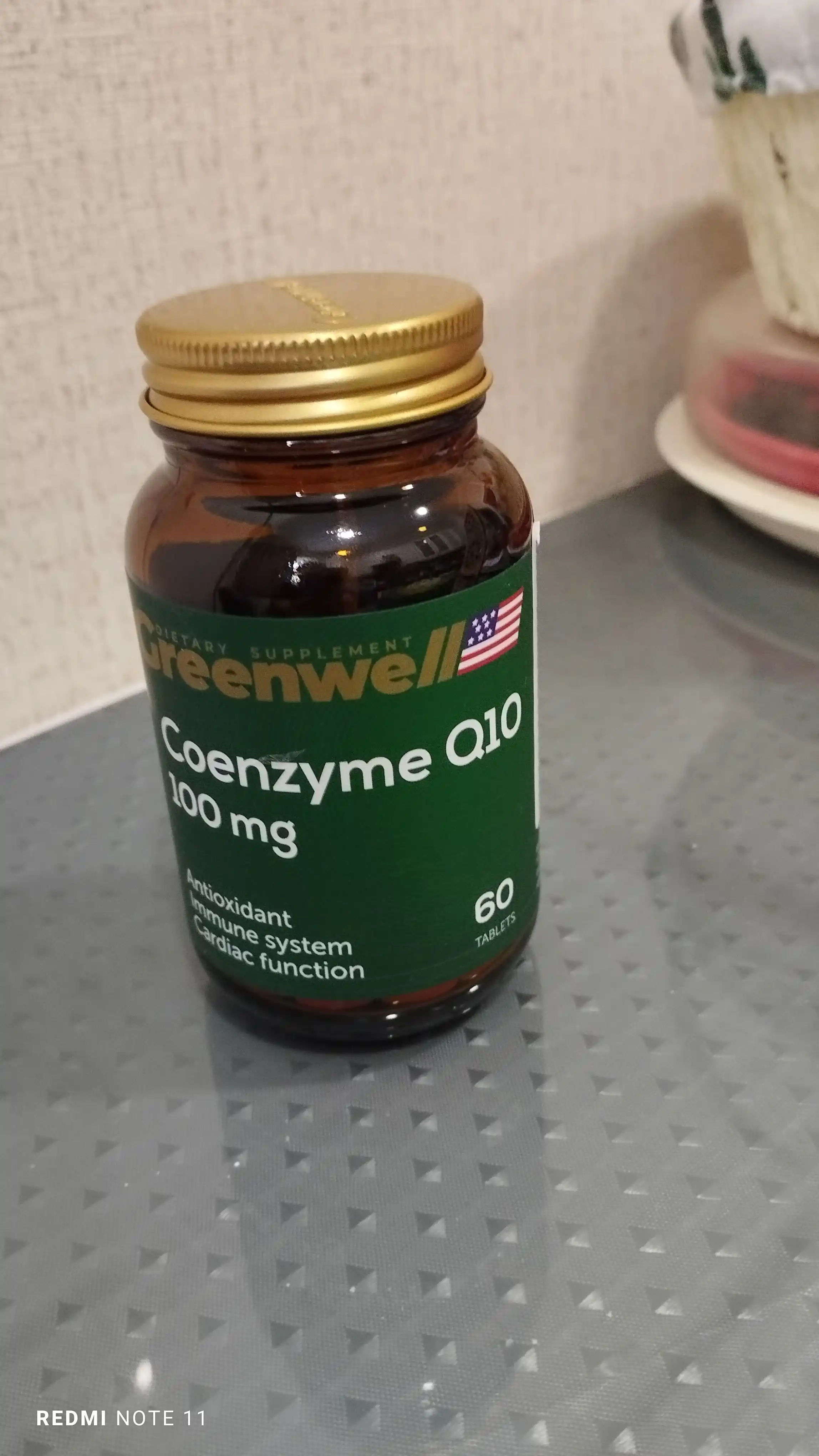 Greenwell Coenzyme Q10 100 мг, БАД для увеличение энергии и выносливости, 60 таб