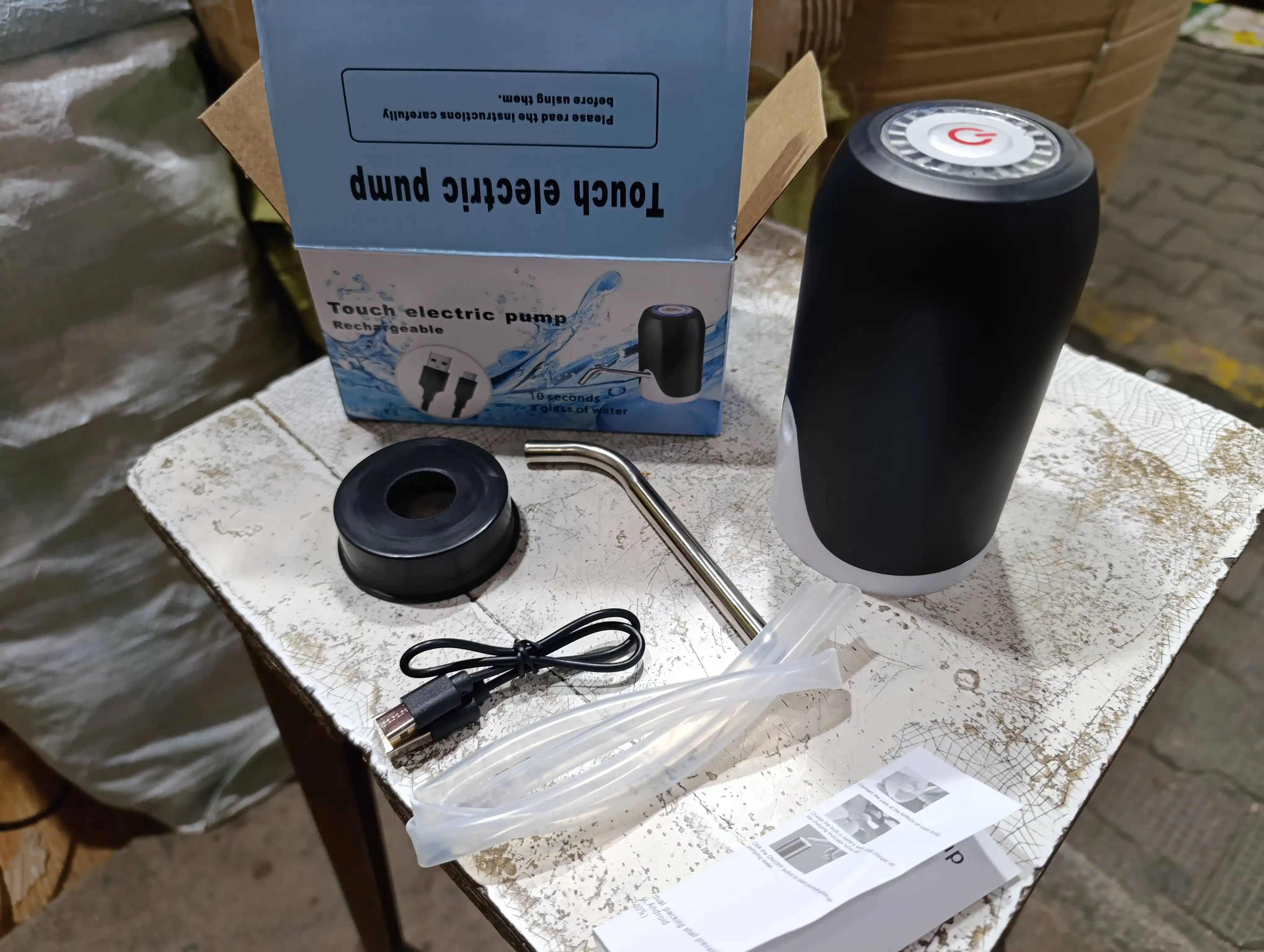 Avtomatik suv nasosi (pompa) – USB orqali zaryadlanad