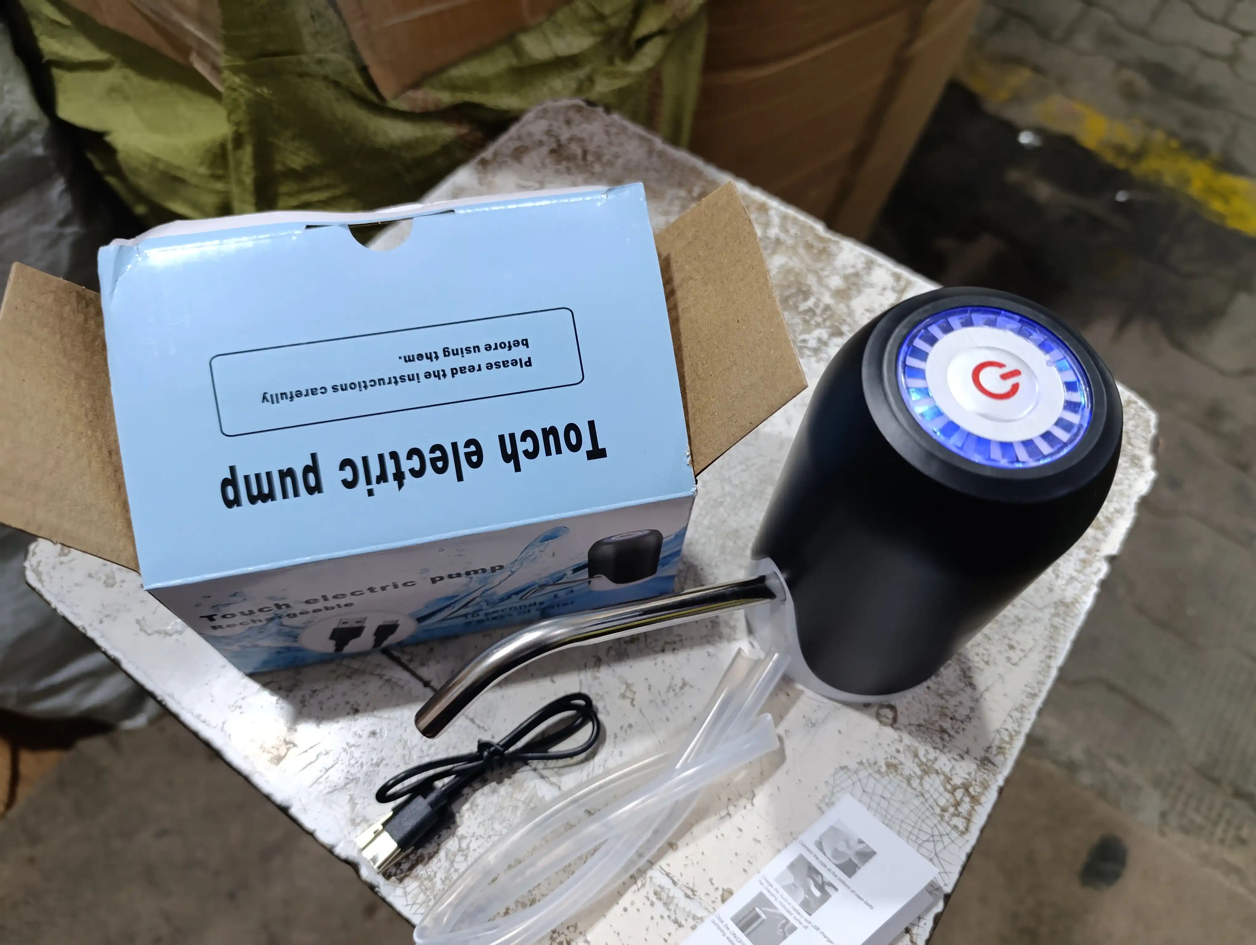Avtomatik suv nasosi (pompa) – USB orqali zaryadlanad