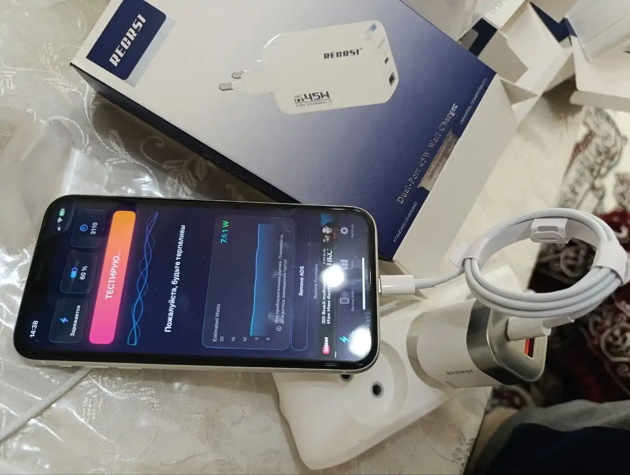 30W PD Tezkor Zaryad Kabeli – Type-C to Lightning / Type-C, iPhone va Android uchun