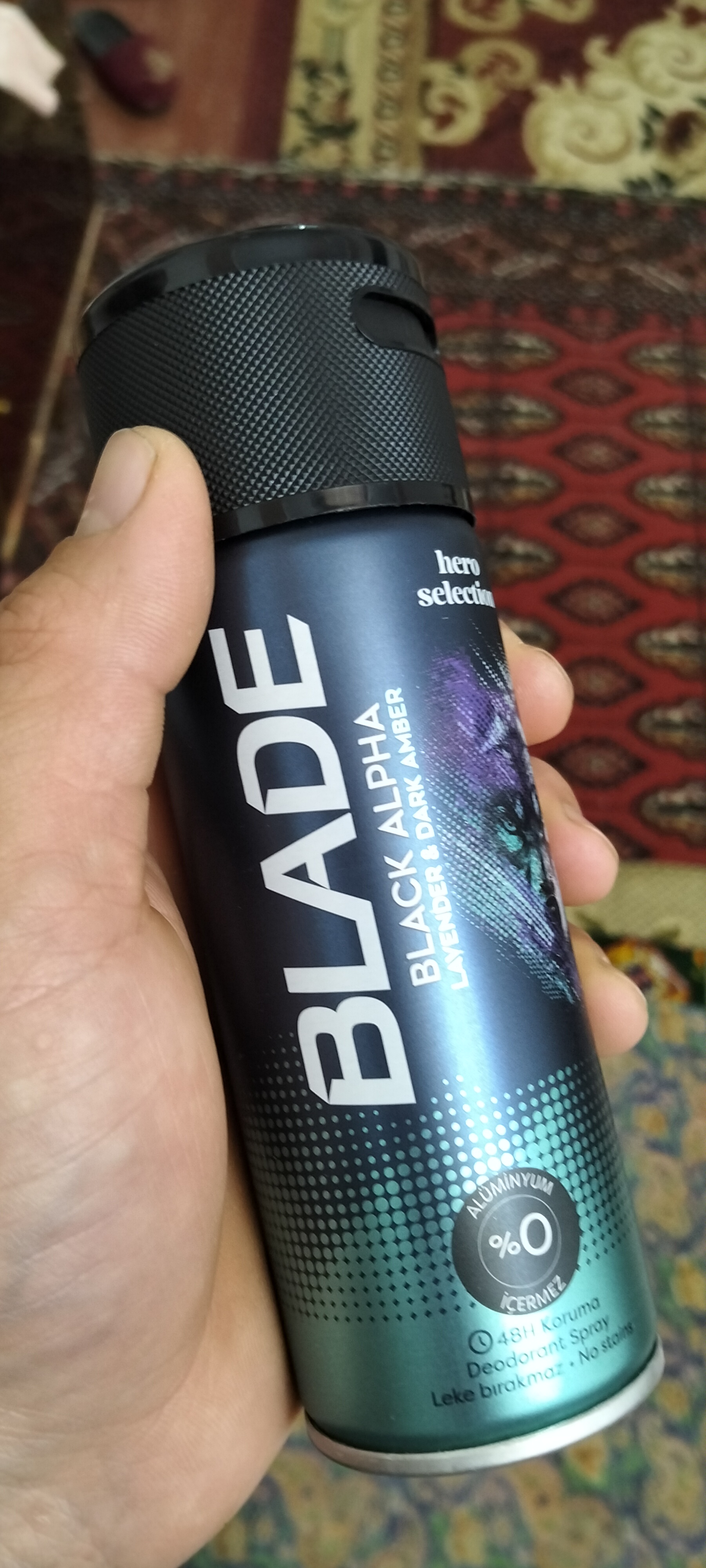 Дезодорант спрей Blade Hero Selection Black Alpha, 150 мл