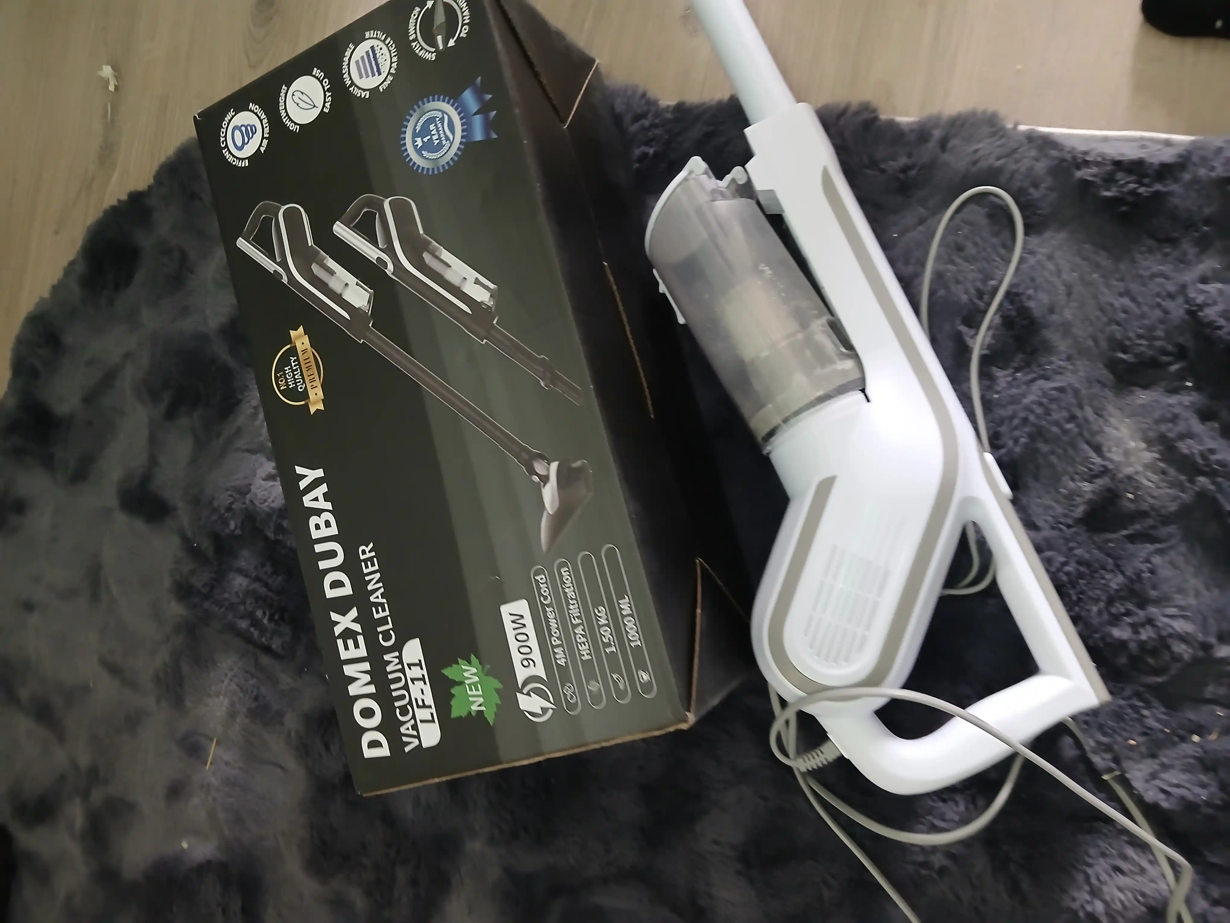 DOMEX uy uchun vertikal changyutgich, qo‘l changyutgichi, 900 Vt, kuchli