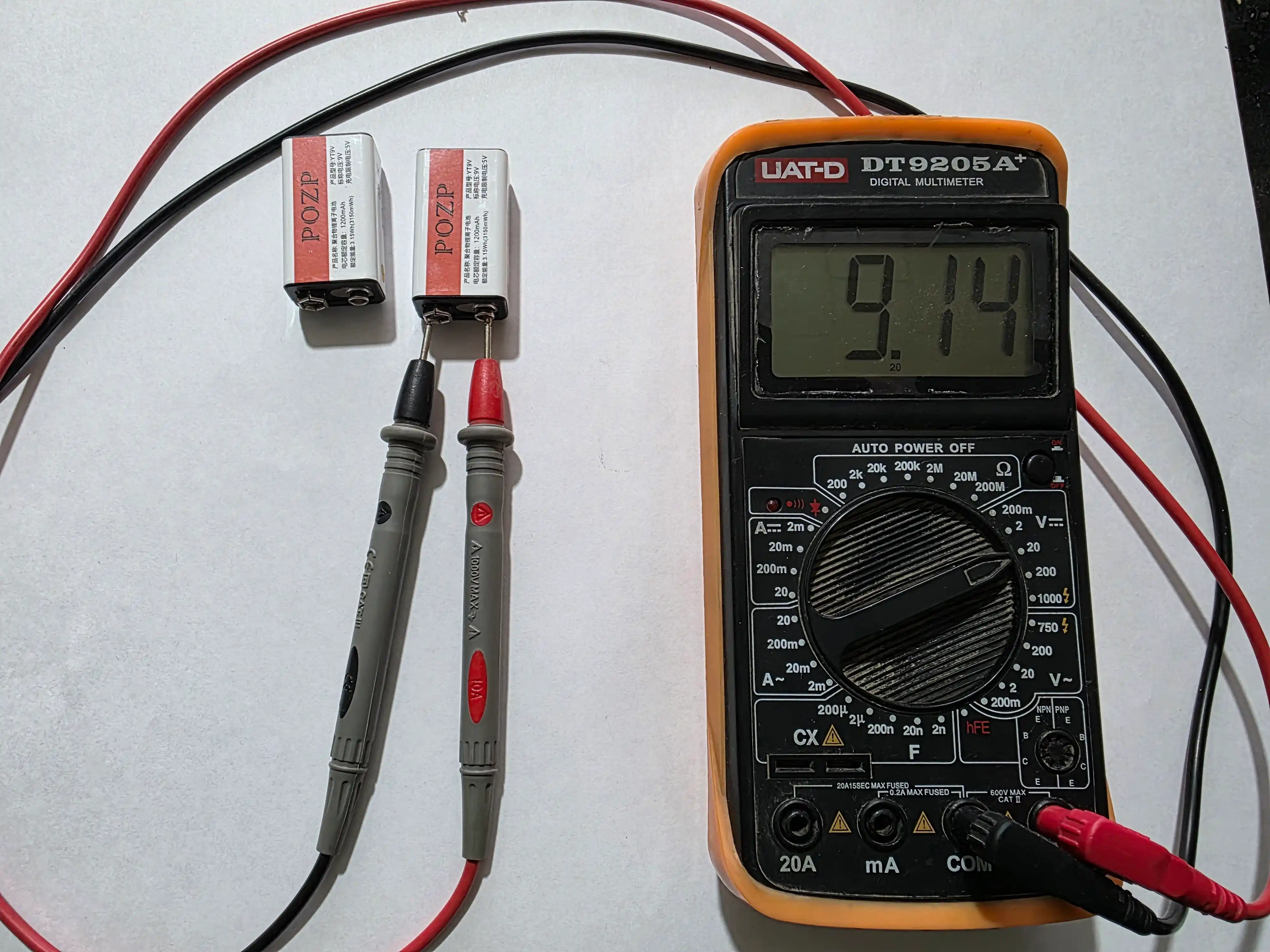 POZP Li-Ion 2960 mAh 1,5V va Li-Ion 1200 mAh 9V akkumulyator batareyasi