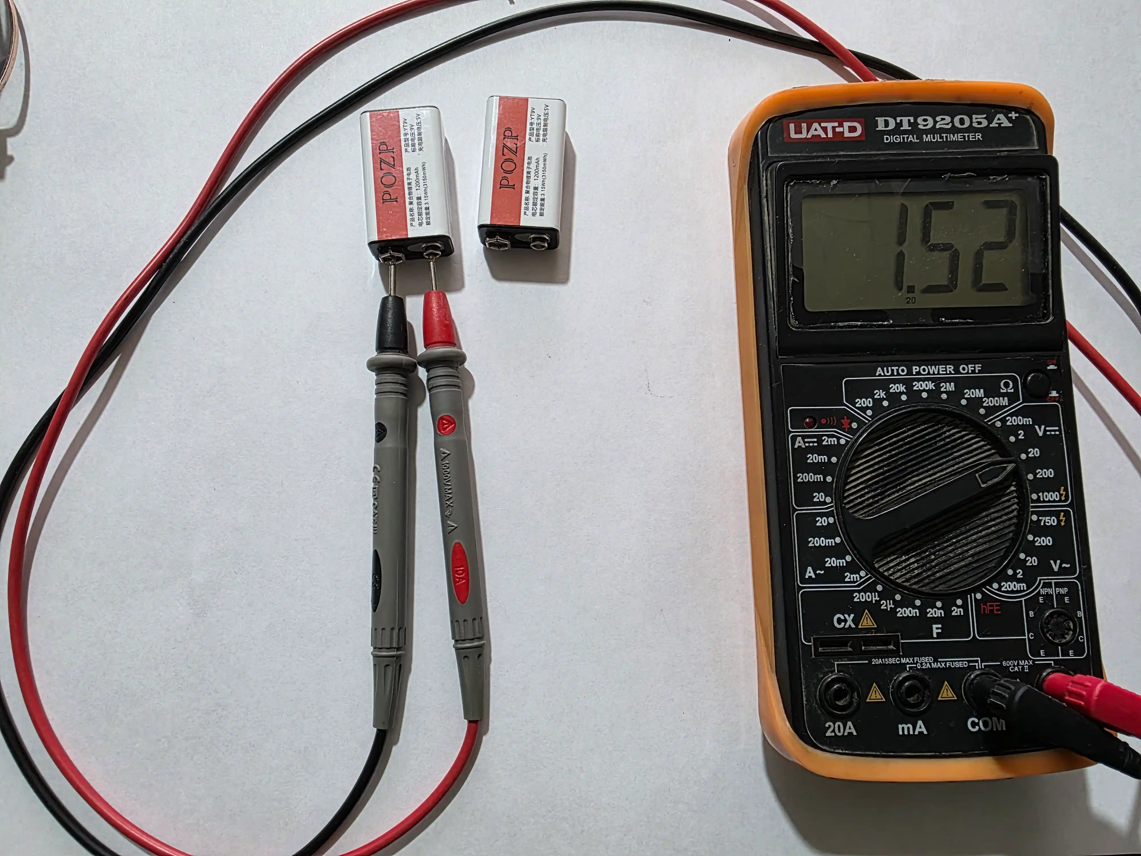 POZP Li-Ion 2960 mAh 1,5V va Li-Ion 1200 mAh 9V akkumulyator batareyasi