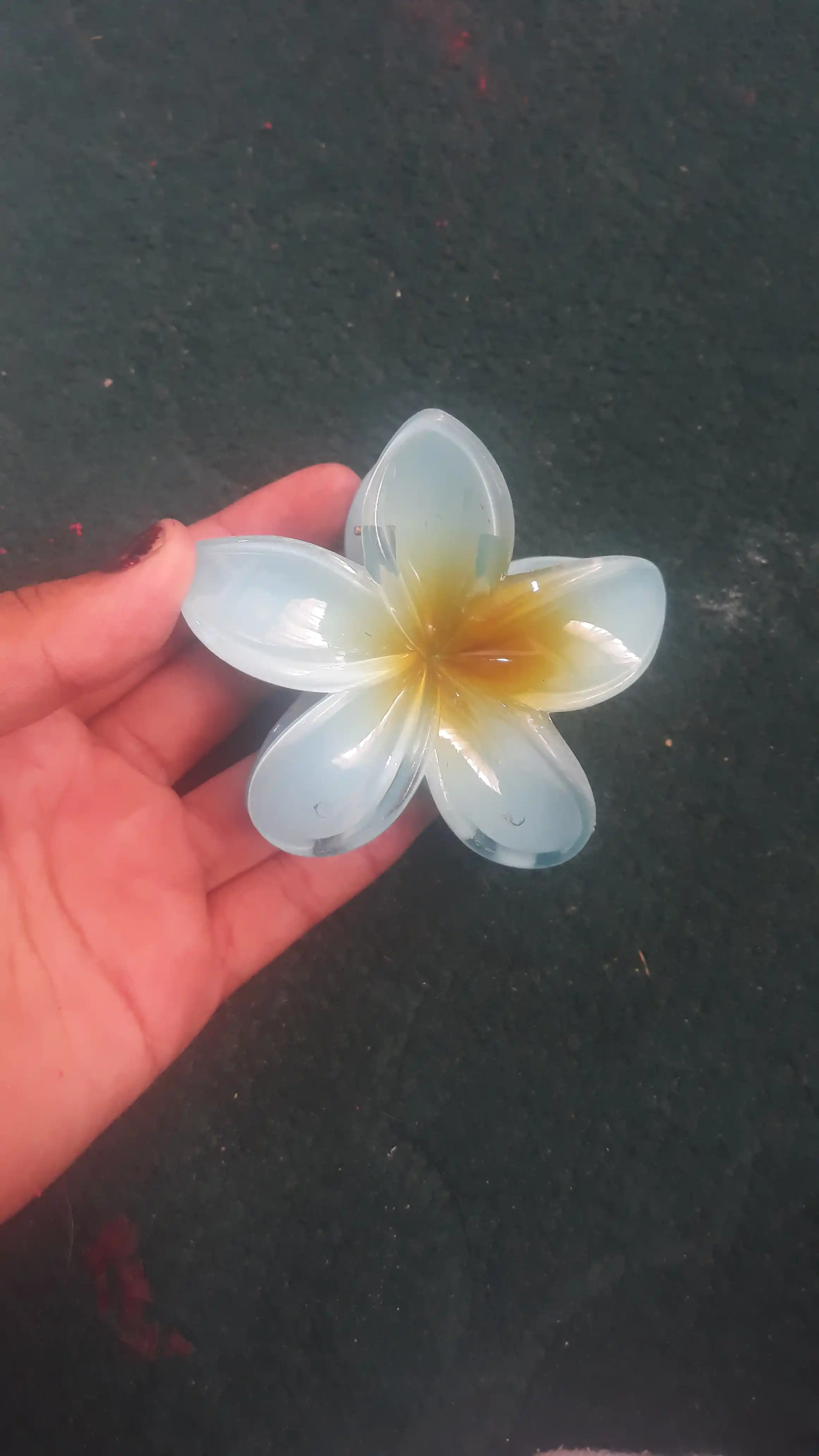 Gulli qisqichbaqa, gavaya stilidagi, yozgi, soch uchun, 8 sm