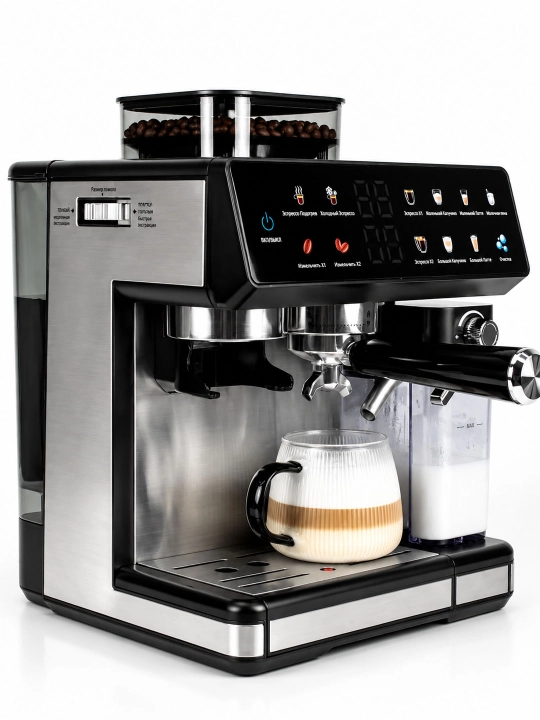 Кофемашина 1500 W профессиональная Duvel 011 с компенсатором и капучинатором