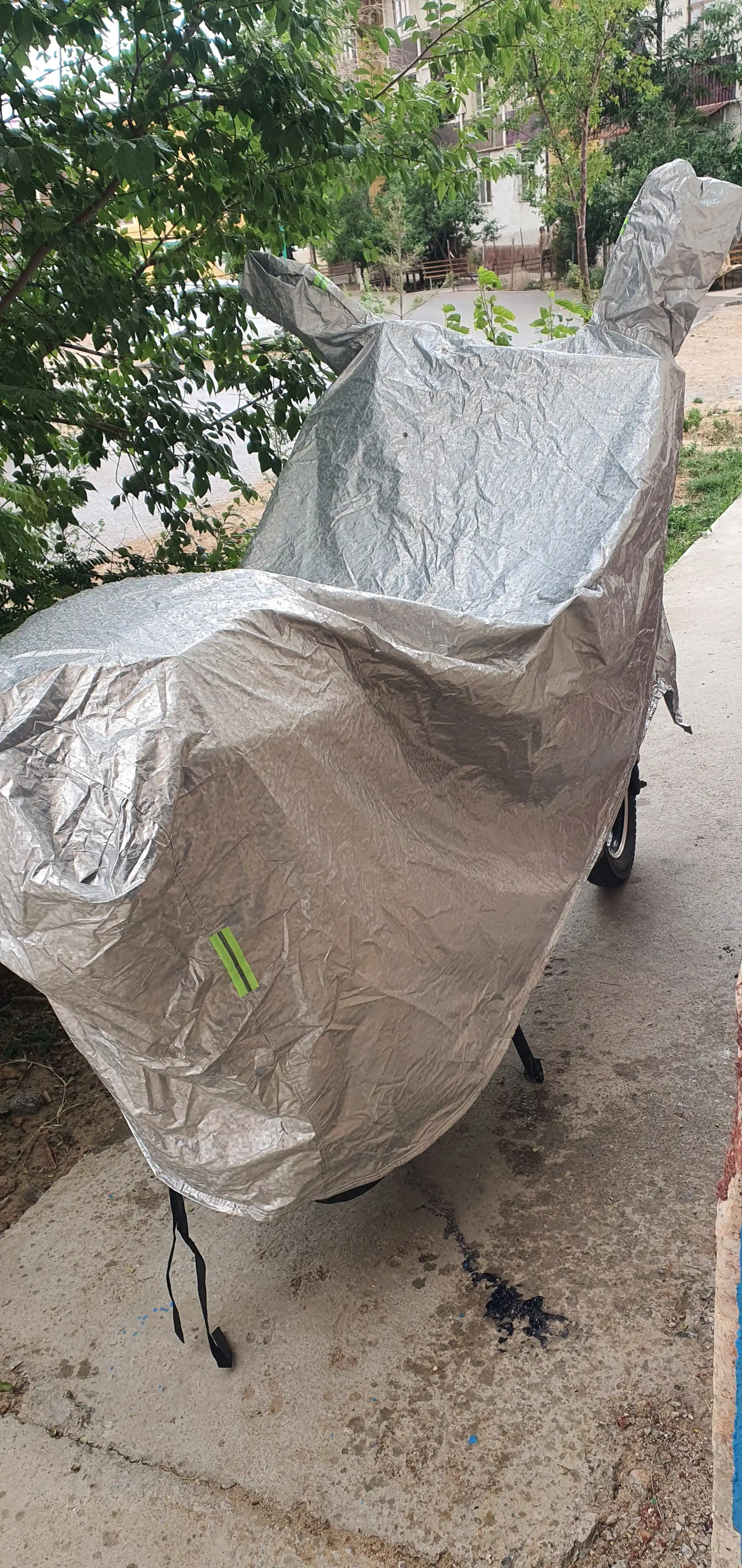 Universal tent (S–XXL) — skuter va mototsikl uchun, 1.6 m dan 2.3 m gacha uzunlikka mos