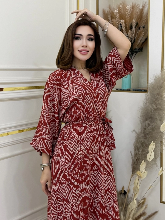 Ayollar ko'ylagi, ayollar uchun bejirim ko'ylak, shtapel matosidan qulay ko'ylak - 