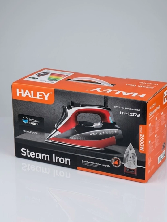 Haley HY-2072 буғли дазмоли (2600 Вт, керамика қопламали, 500 мл)