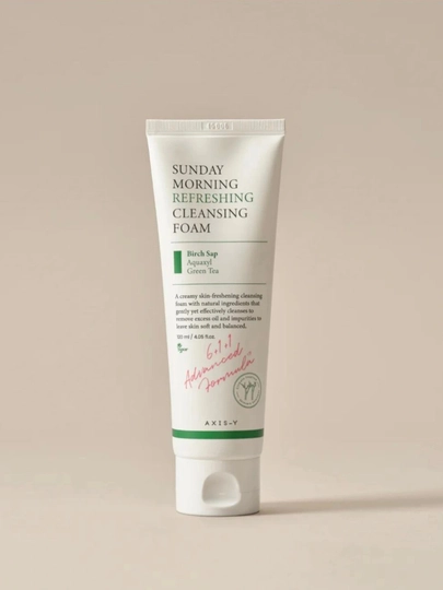 Увлажняющая пенка для умывания AXIS-Y Sunday Morning Refreshing Cleansing Foam, 120 мл