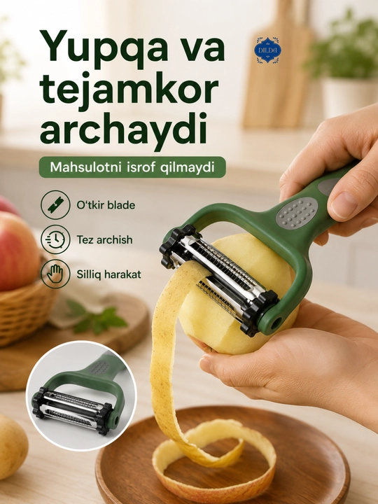 Овощечистка для овощей и фруктов, нож для картофеля, нержавеющая сталь, эргономичная ручка