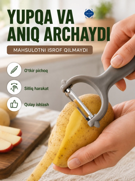 Овощечистка для овощей и фруктов, нож для картофеля, нержавеющая сталь, эргономичная ручка