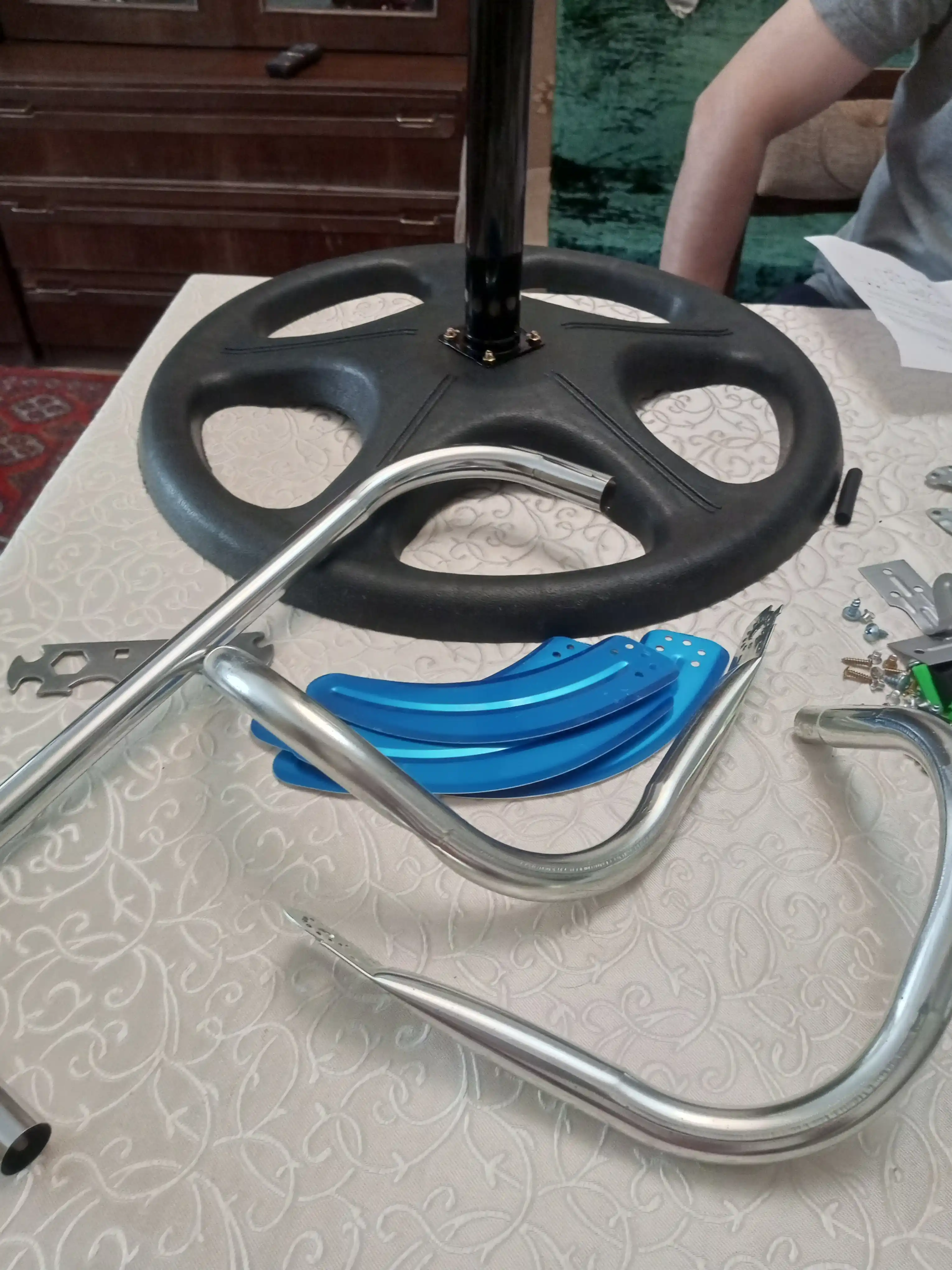 3 tasi 1 ventilyator, 100W, pol, devor, stol uchun, 3 tezlik kuchli ventilyator