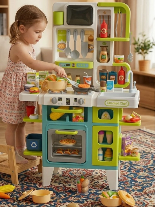 Детский кухонный набор, kitchen play set, детская кухня, игрушечная кухня - 