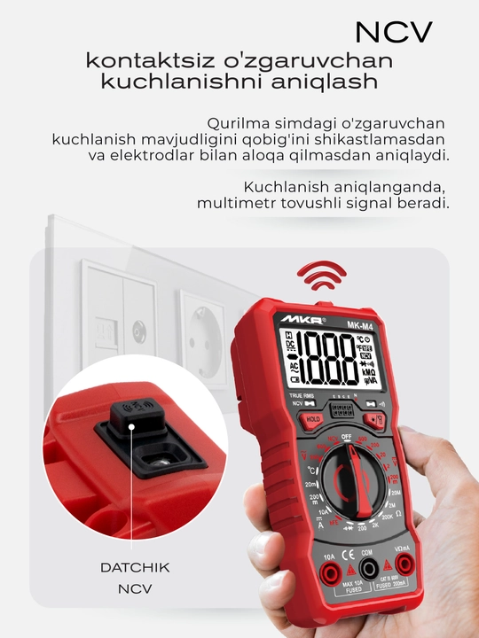 MK-M4 termojuftli raqamli multimetr