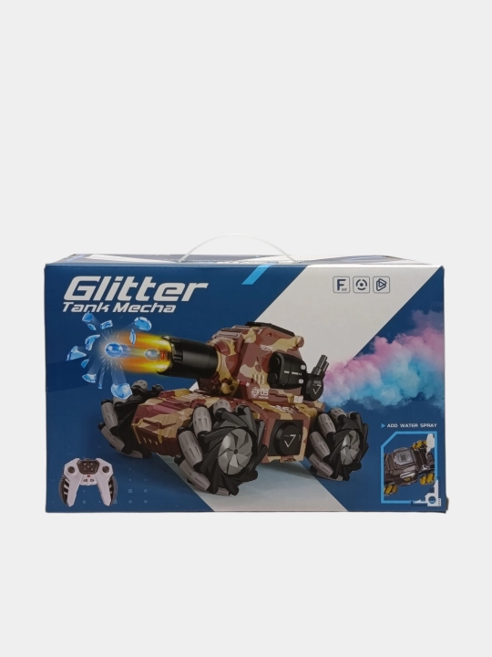 Glitter Tank Mecha masofadan boshqariladigan tank, suvli o‘q va yorug‘lik, 6+ yosh