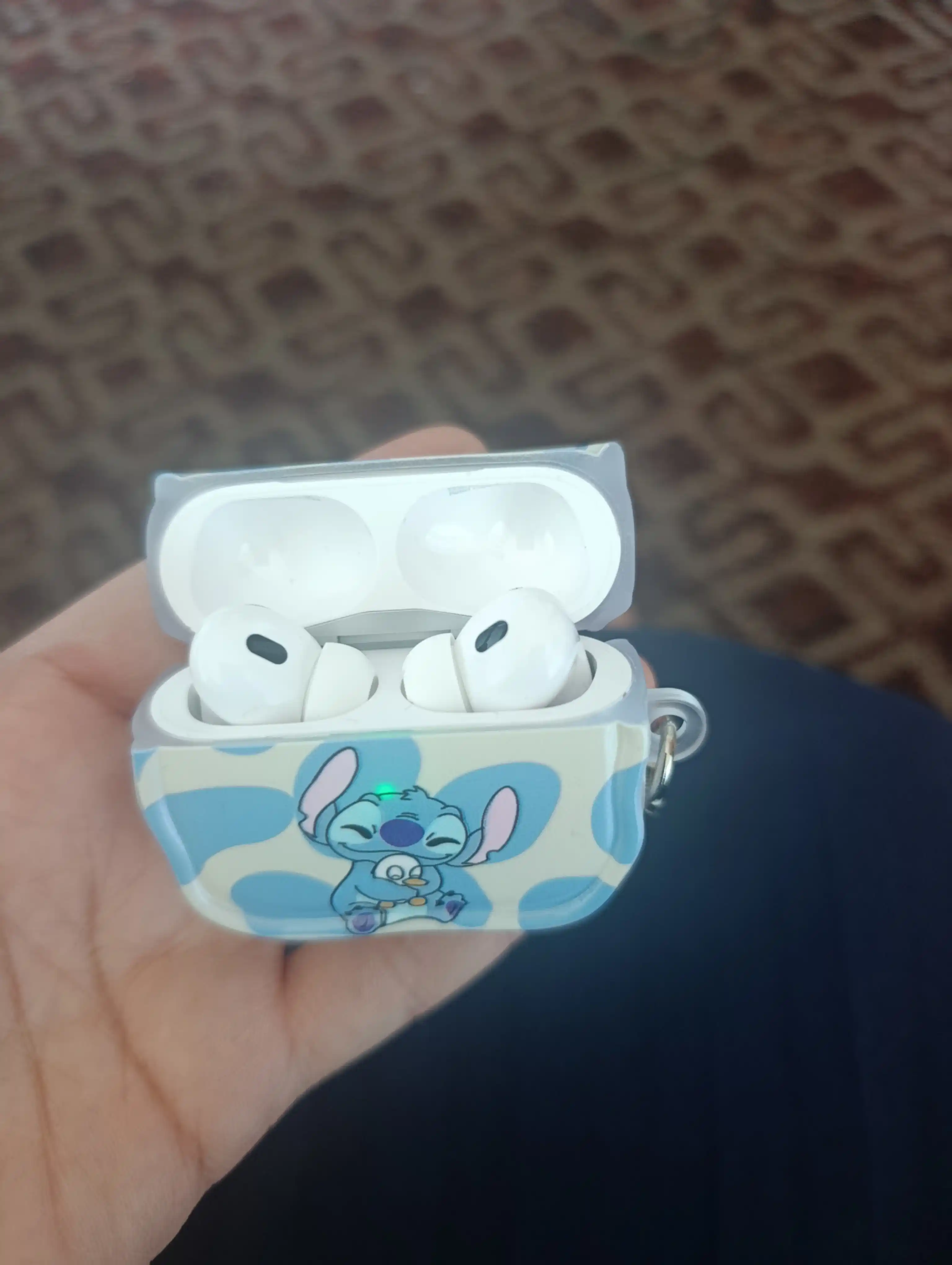 AirPods 1/2, Pro, 3, 4 simsiz quloqchinlar uchun g'ilof, yurak, winnie, stich nashri bilan