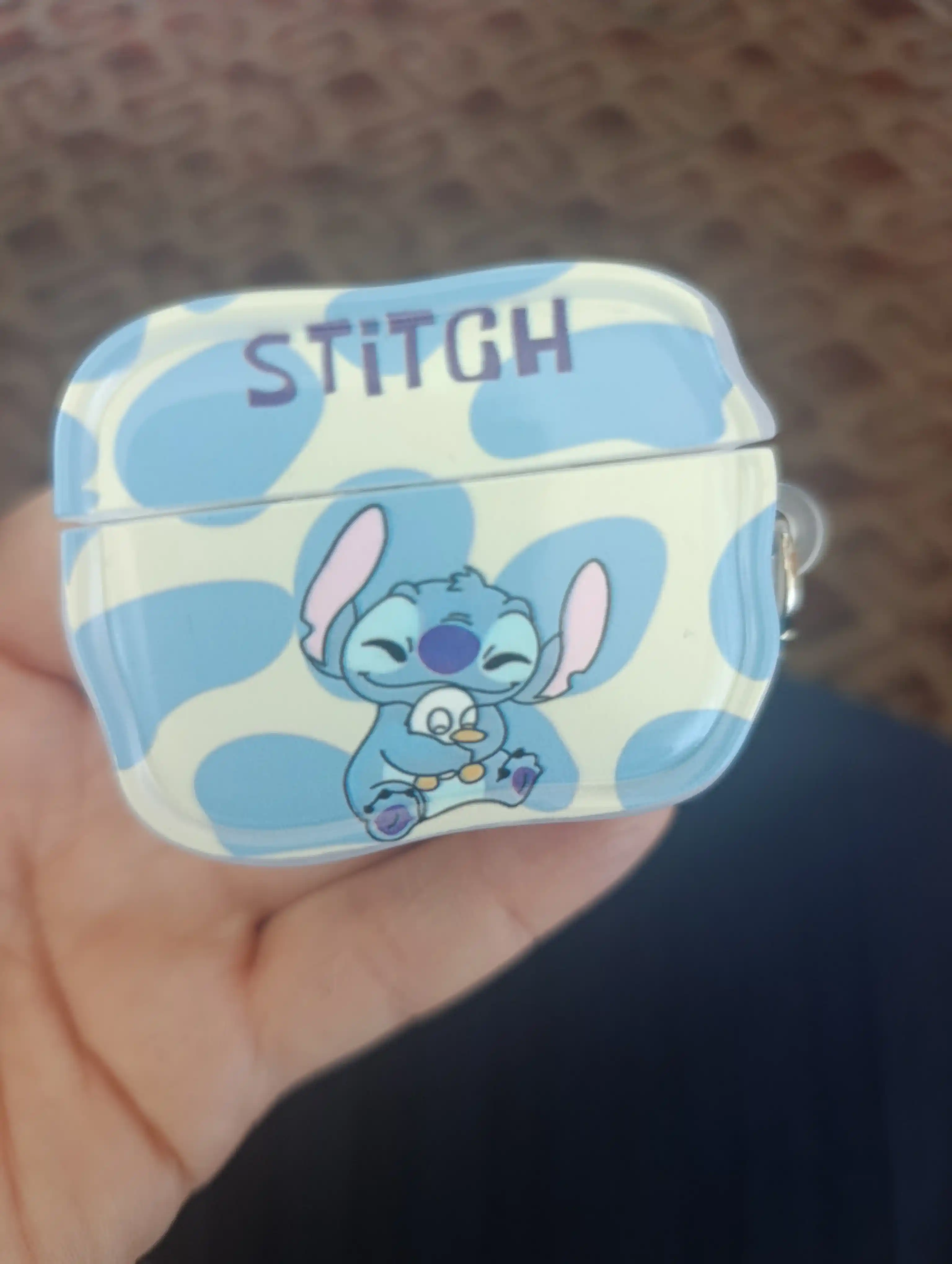 AirPods 1/2, Pro, 3, 4 simsiz quloqchinlar uchun g'ilof, yurak, winnie, stich nashri bilan