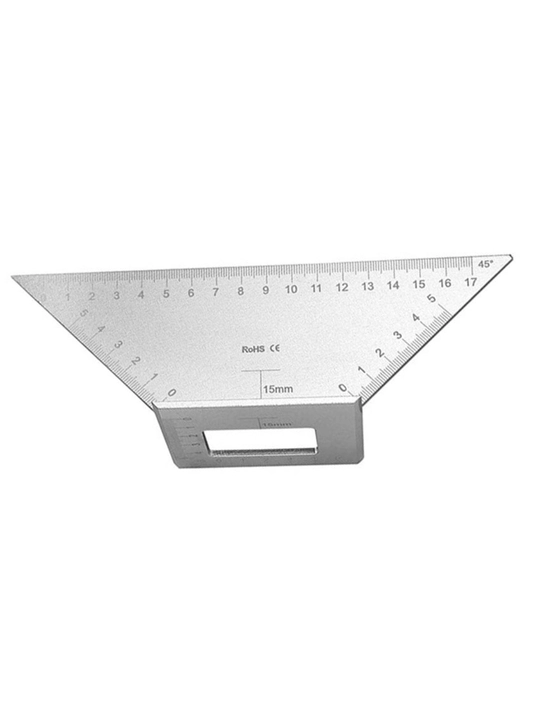 3D duradgorlik burchagi 45°/90°, alyuminiy, 170 × 50 mm - 
