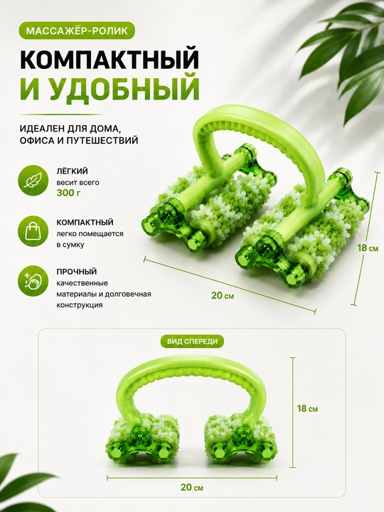 Массажер, массажер для тела, роликовый массажер, антицеллюлитный массажер, ручной массажер