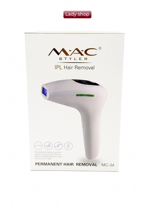 Фотоэпилятор MAC Styler IPL, технология охлаждения ICE, 999999 вспышек, 5 режимов