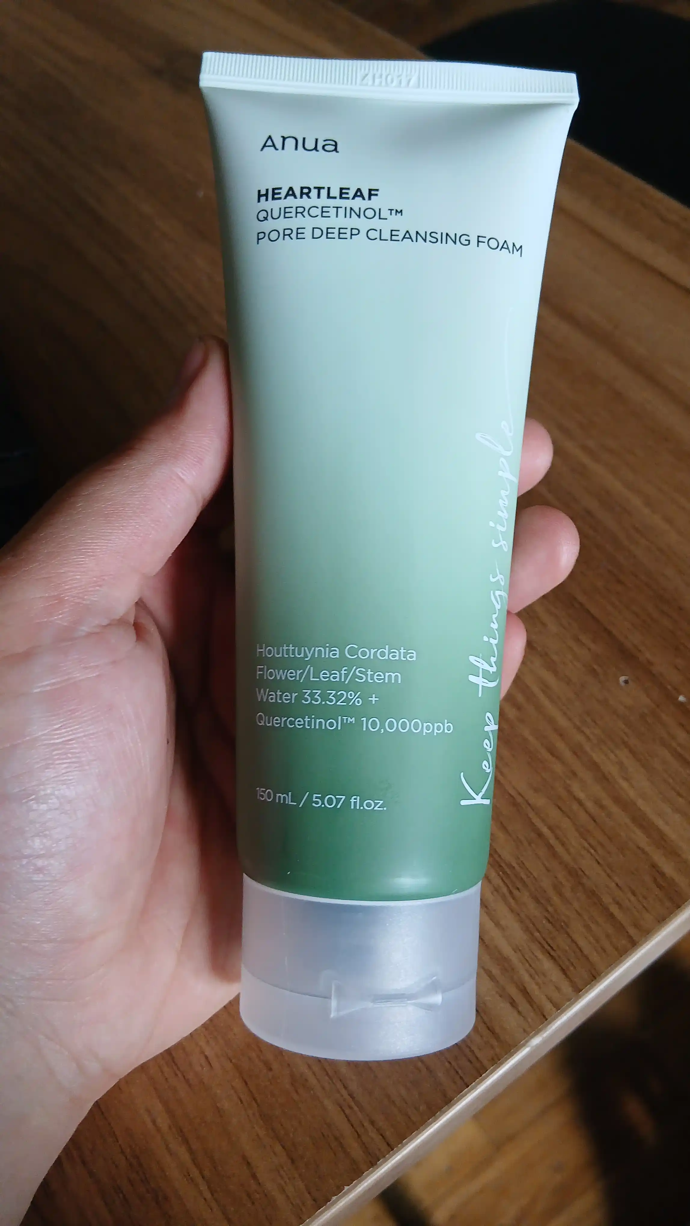 Пенка-скраб с для очищения пор Anua Heartleaf Quercetinol Pore Deep Cleansing Foam 150 мл