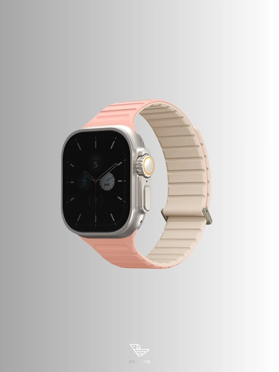 Ремешок UNIQ Revix Evo для Apple Watch, магнитный, двусторонний дизайн — ONACCCA-UNIQEVO-РОЗОВ-44|49mm
