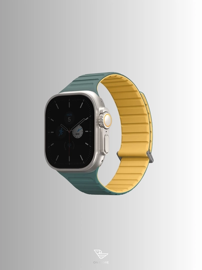 Ремешок UNIQ Revix Evo для Apple Watch, магнитный, двусторонний дизайн — ONACCCA-UNIQEVO-ЖЕЛТ-44|49mm