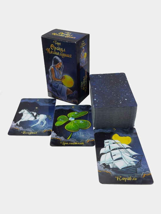 FullMoon Oracle 120 kartalari, laminatlangan, ta'lim folbinlik klassik kartalari