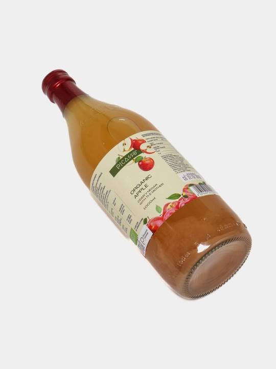 Organik olma sirkasi, filtrlanmagan, 1 litr Picasso Italiya