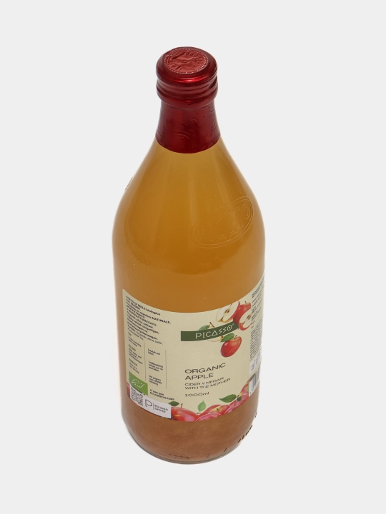 Organik olma sirkasi, filtrlanmagan, 1 litr Picasso Italiya