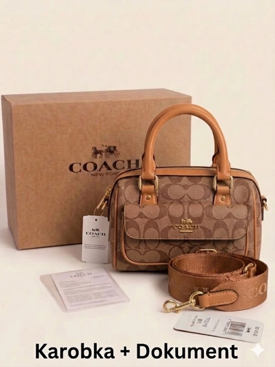 Ayollar uchun sumka COACH uslubida, crossbody - yelkaga osib yuriladigan model