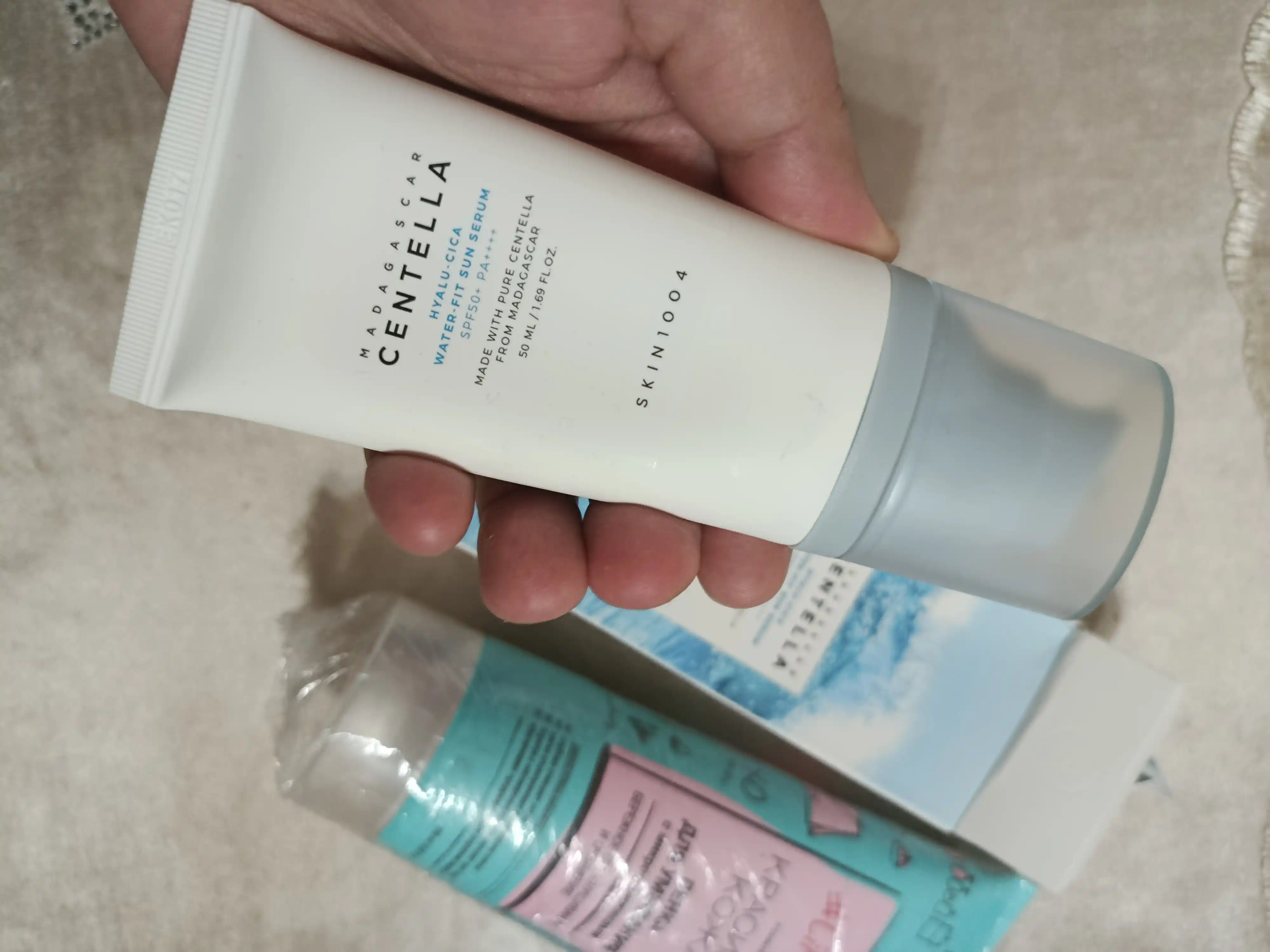 Солнцезащитный крем с центеллой SPF 50+ Skin1004 Madagascar 50 мл