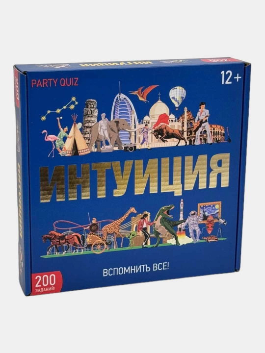 Intuitsiya stol o'yini, xotira va mantiqni rivojlantiruvchi viktorina, 12+ yosh, 25296