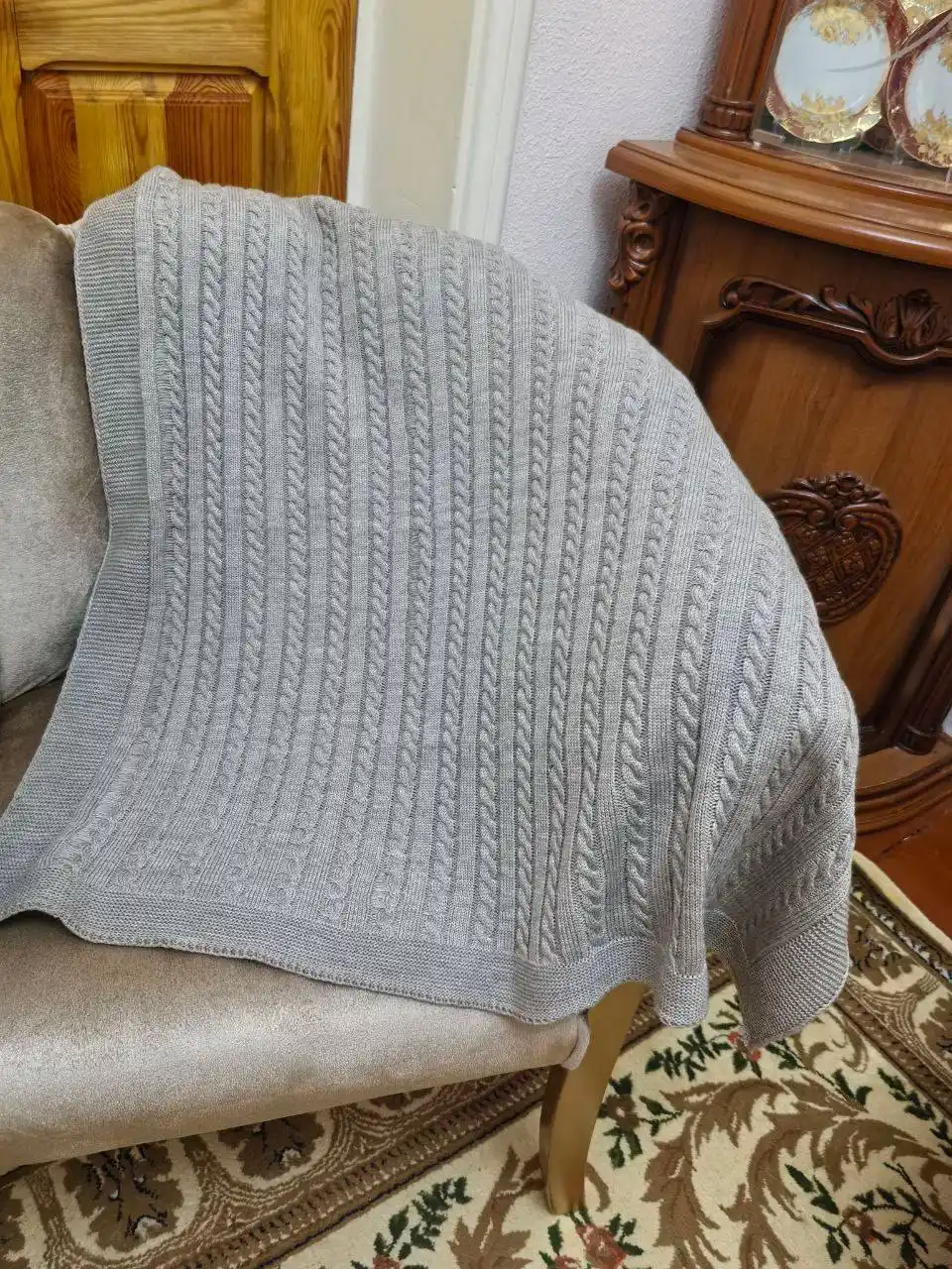 Детский плед для новорожденных, 90x90 см, в кроватку и коляску, мягкий, стильный