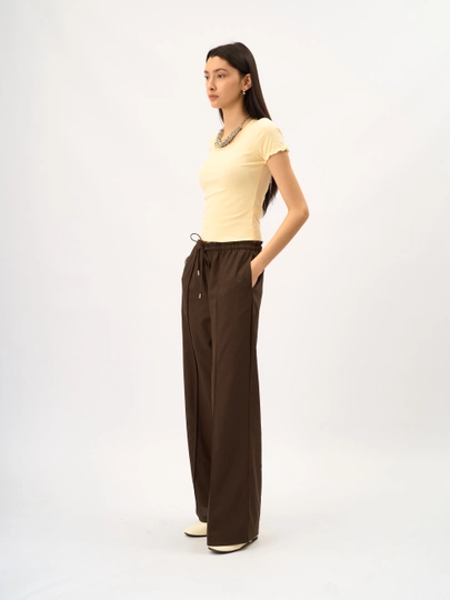 Брюки широкие JT8601-40320 — JUST-JT840320-КОРИЧН-L