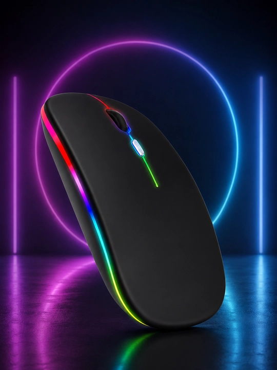 LED Wireless Mouse – Беспроводная компьютерная мышь с яркой RGB подсветкой
