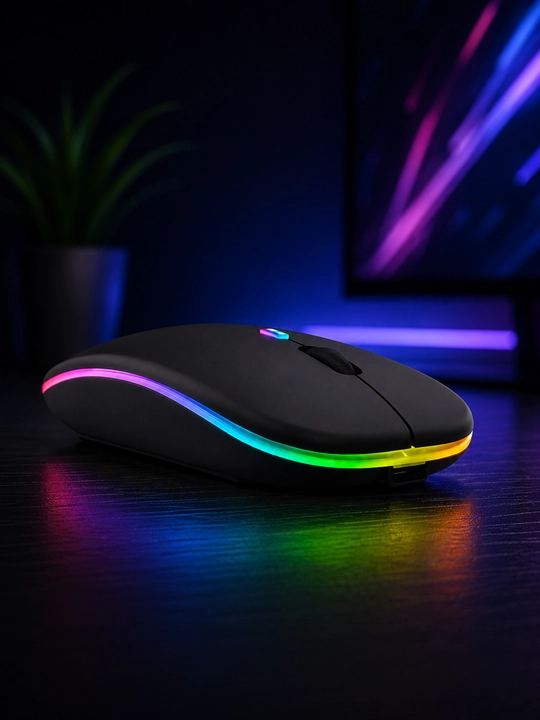 LED Wireless Mouse – Беспроводная компьютерная мышь с яркой RGB подсветкой